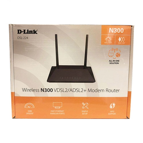 مودم روتر +VDSL2/ADSL2 بی سیم دی لینک DSL-224